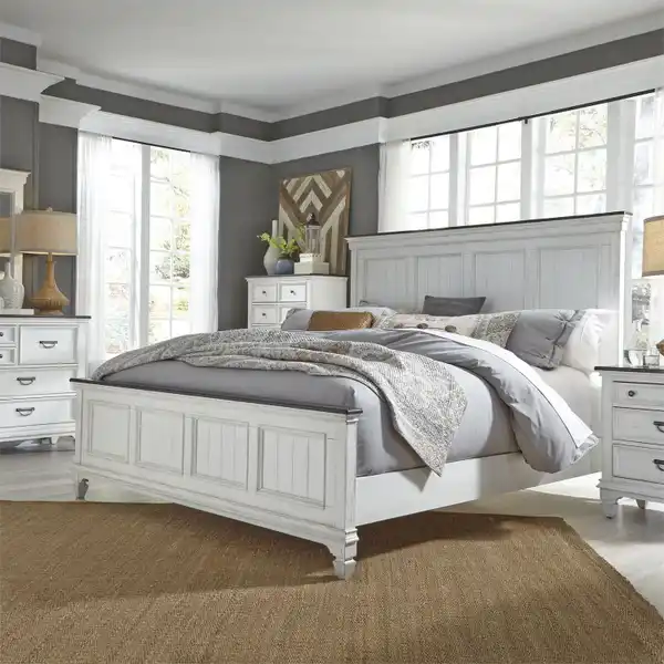 Liberty Furniture Allyson Park 4-piece bedroom set vignette Liberty Furniture Allyson Park 4-piece bedroom set vignette